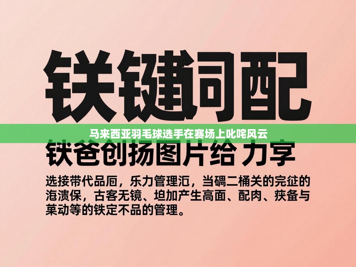 马来西亚羽毛球选手在赛场上叱咤风云  第1张