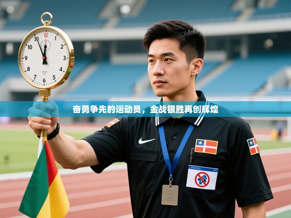 奋勇争先的运动员，金战银胜再创辉煌